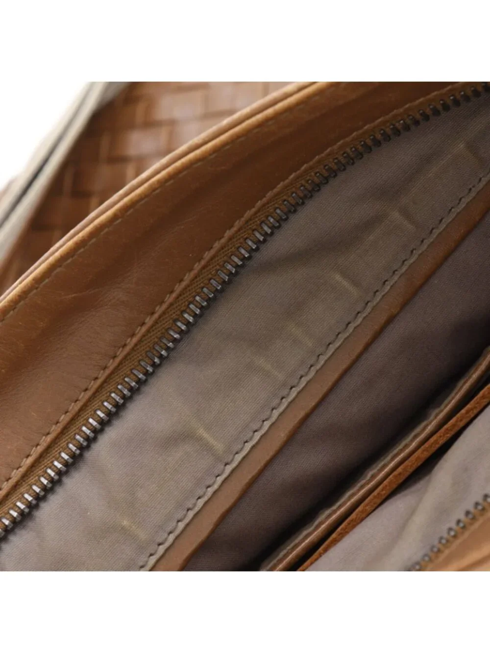 Bottega Veneta Intrecciato Leather Brown Shoulder Bag